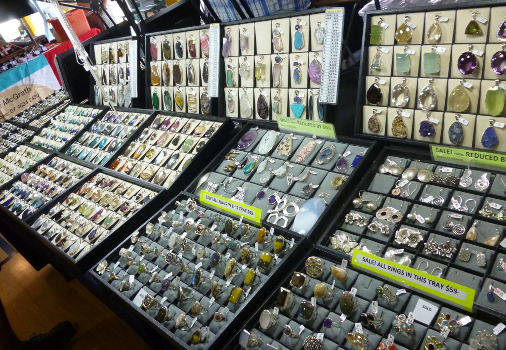 Display of a stall at a previous gem show