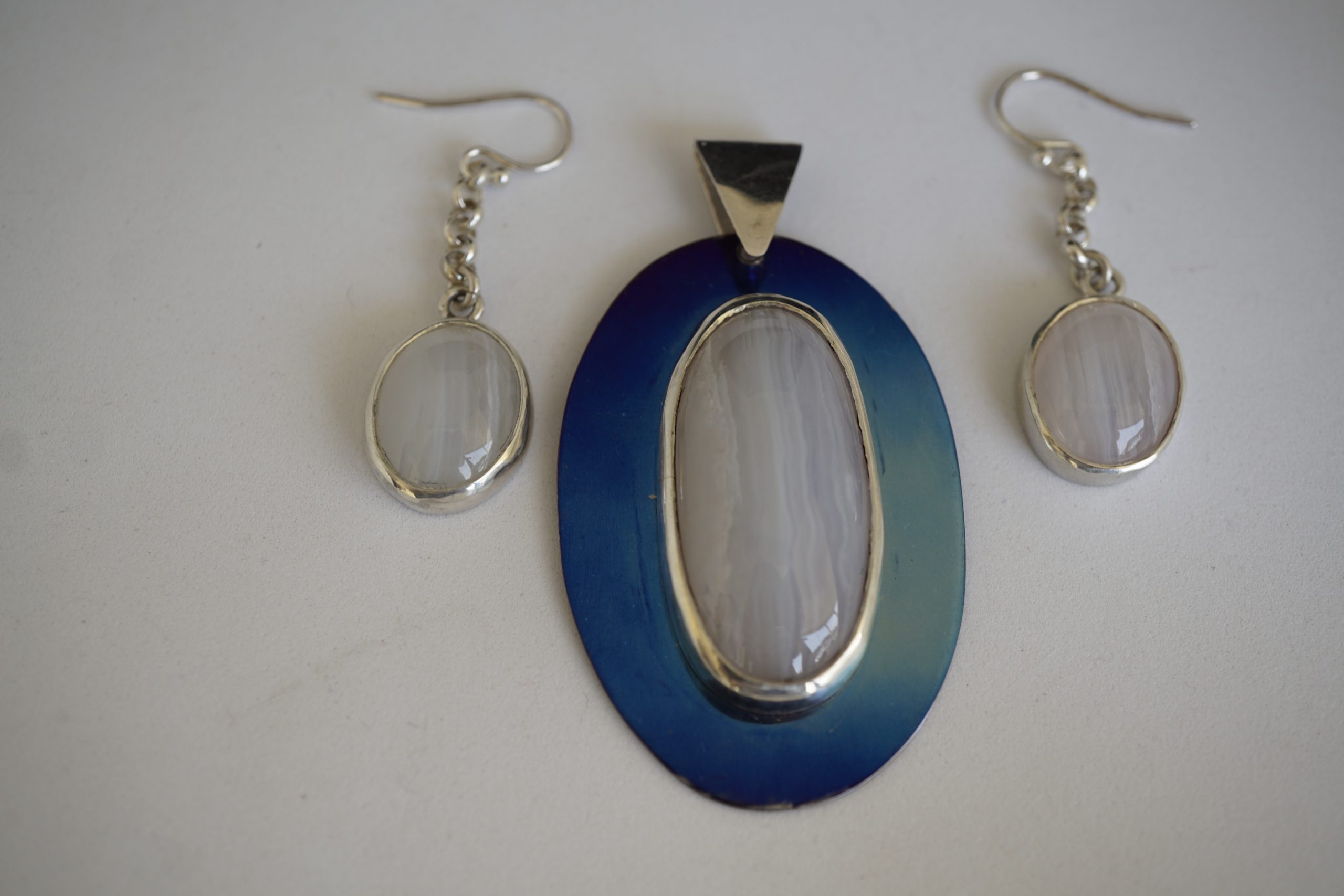 Pendant and Earrings